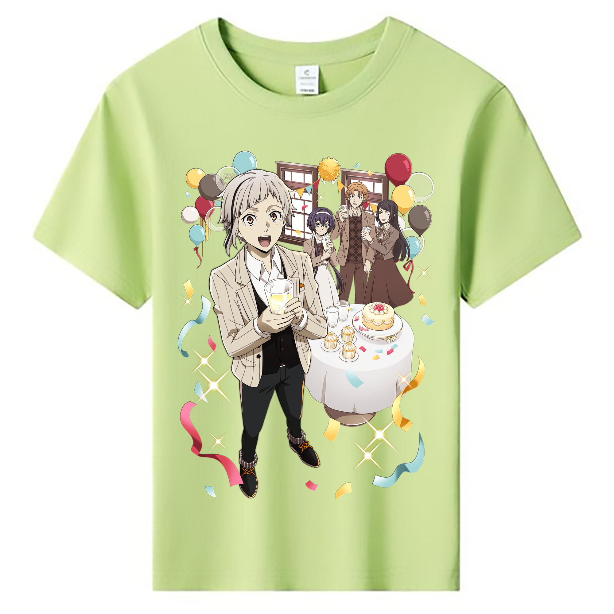 （画像用） 文豪ストレイドッグス Bungo Stray Dogs 綿100％キッズTシャツ（フロントプリント）